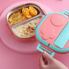 Stainless Steel Lunch Box Container with Compartments for Teenagers & Workers