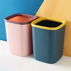 Nordic Contrast Trash Can Square Garbage Bin