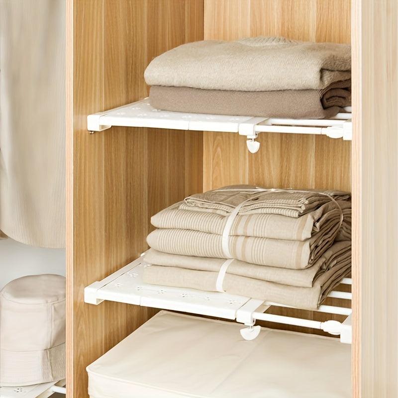 1pc Wardrobe Storage Rack, Adjustable Layers, Organize Shoes and Clothes