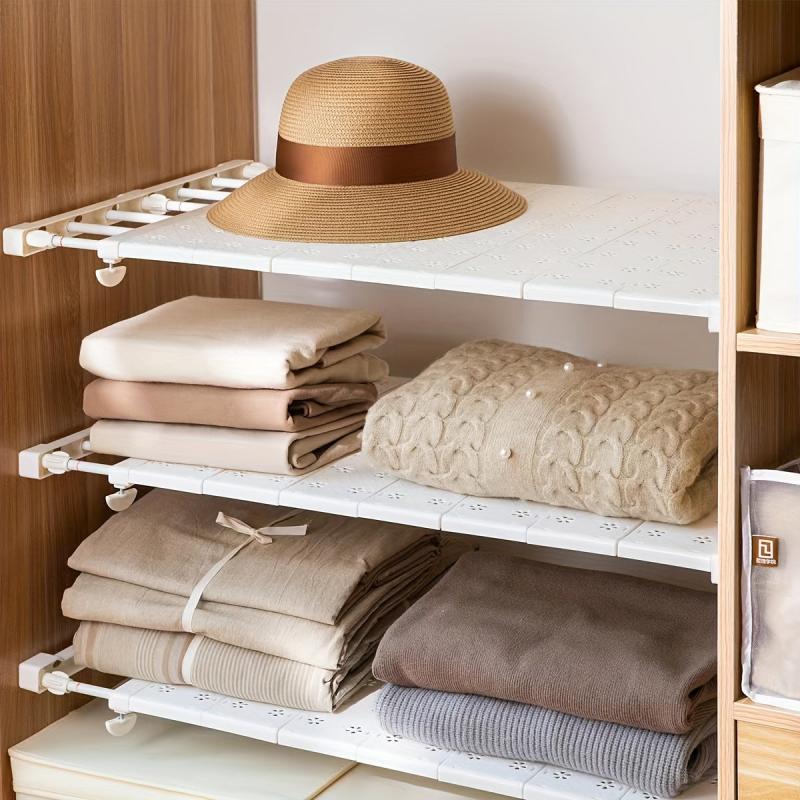 1pc Wardrobe Storage Rack, Adjustable Layers, Organize Shoes and Clothes