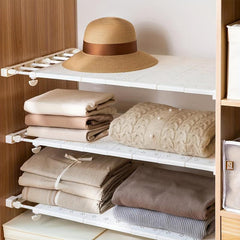 1pc Wardrobe Storage Rack, Adjustable Layers, Organize Shoes and Clothes