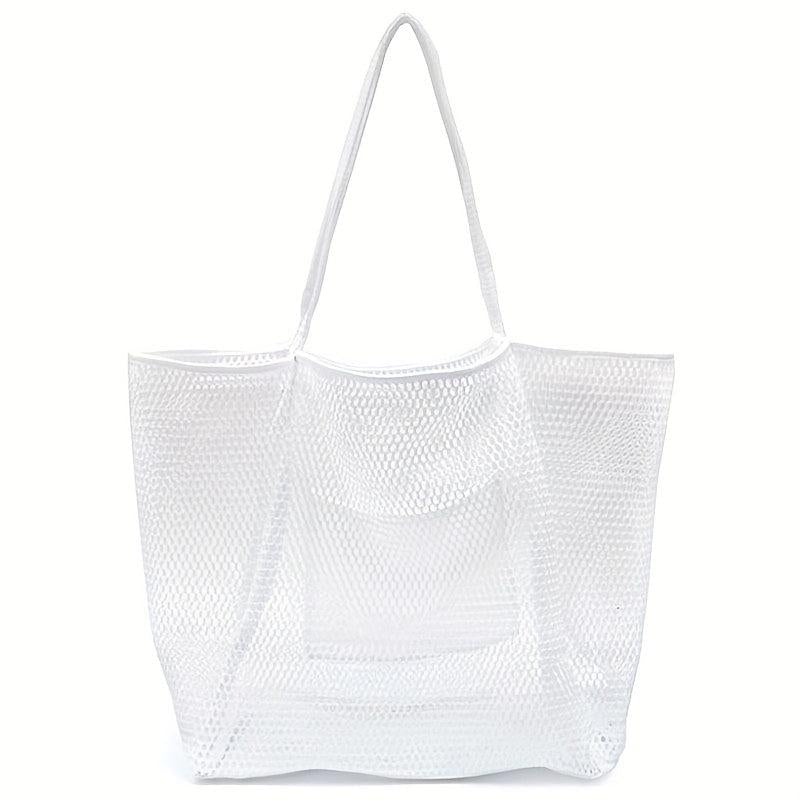 Outdoor Beach Mesh Bag Shopping Bag Portable Single Shoulder Storage Bag