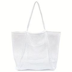 Outdoor Beach Mesh Bag Shopping Bag Portable Single Shoulder Storage Bag