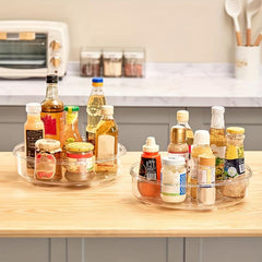 Rotatable Spice Rack for Easy Spice & Condiment Access