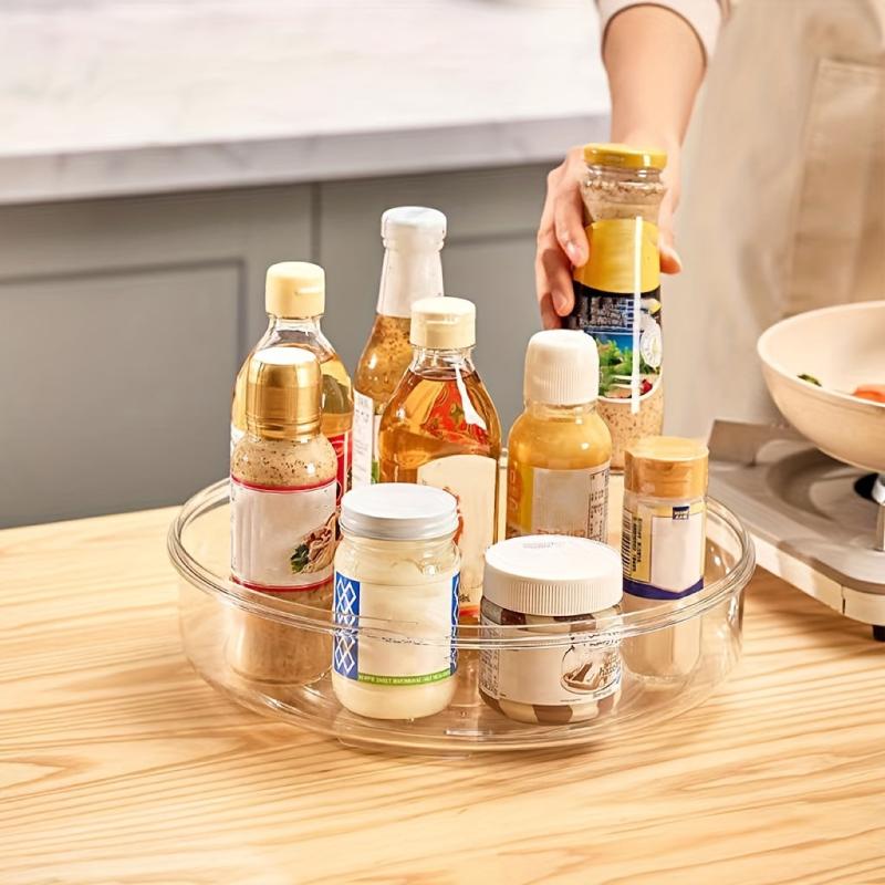 Rotatable Spice Rack for Easy Spice & Condiment Access
