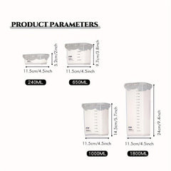 Airtight Food Storage Containers With Lids - Sealed Storage Box