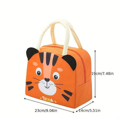 3D Animal Insulated Lunch Bag Reusable Aluminum Foil Lunch Box