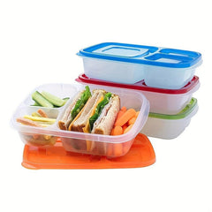 Bento Lunch Box 3 Compartment Food Containers for School and Work