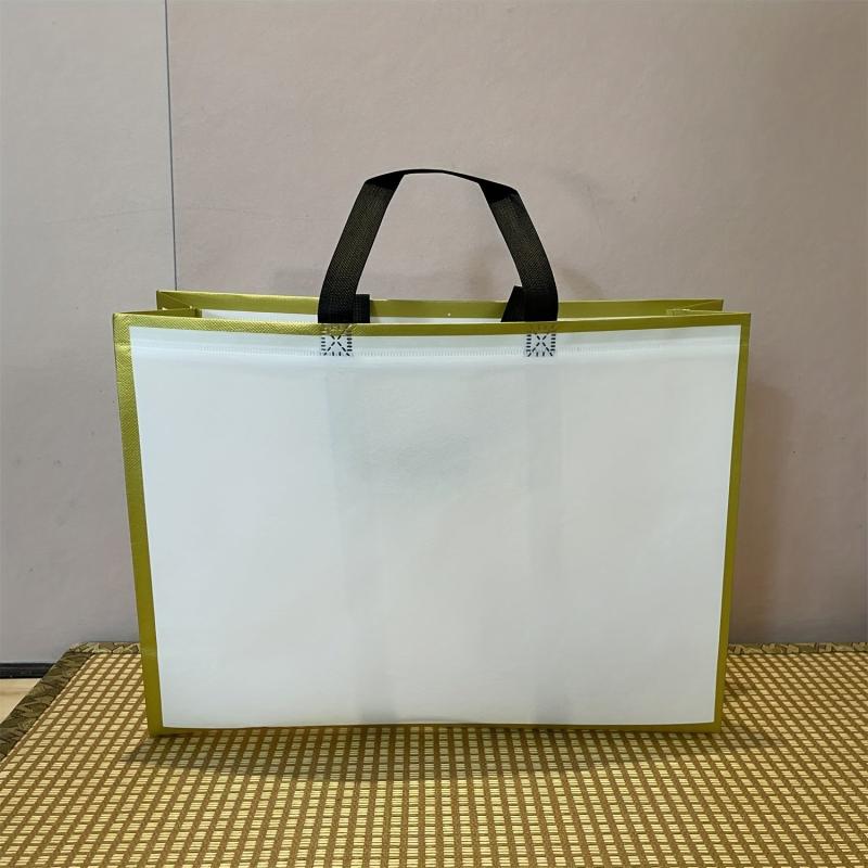 3pcs Reusable Grocery Bags Tote Bags Non Woven Foldable Gift Bag