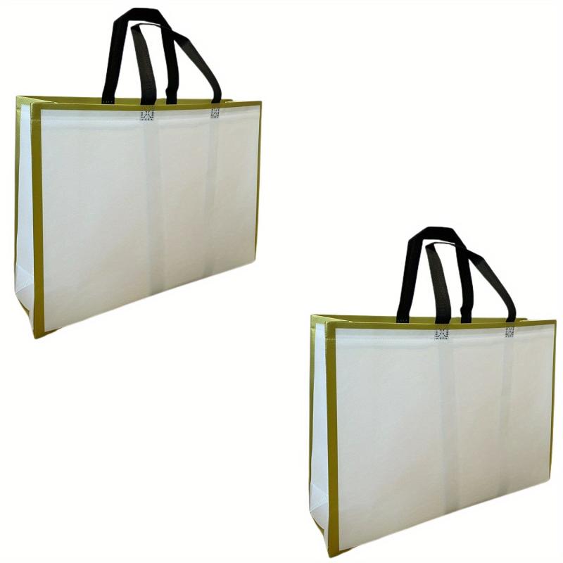 3pcs Reusable Grocery Bags Tote Bags Non Woven Foldable Gift Bag