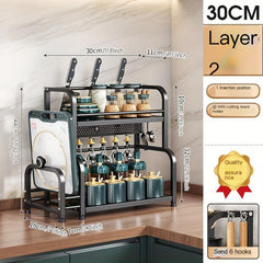 Kitchen Storage Shelf Seasoning Sauce And Vinegar Storage Rack