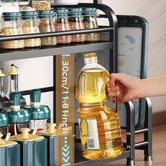 Kitchen Storage Shelf Seasoning Sauce And Vinegar Storage Rack