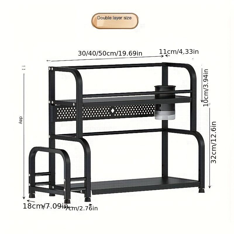 Kitchen Storage Shelf Seasoning Sauce And Vinegar Storage Rack