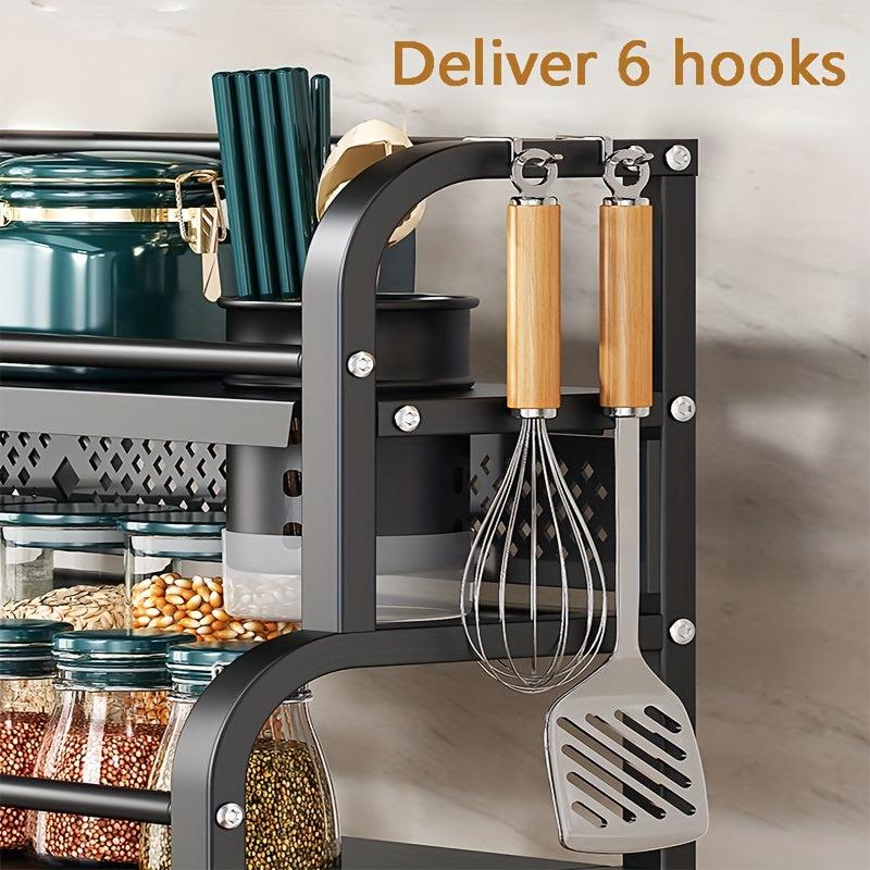 Kitchen Storage Shelf Seasoning Sauce And Vinegar Storage Rack