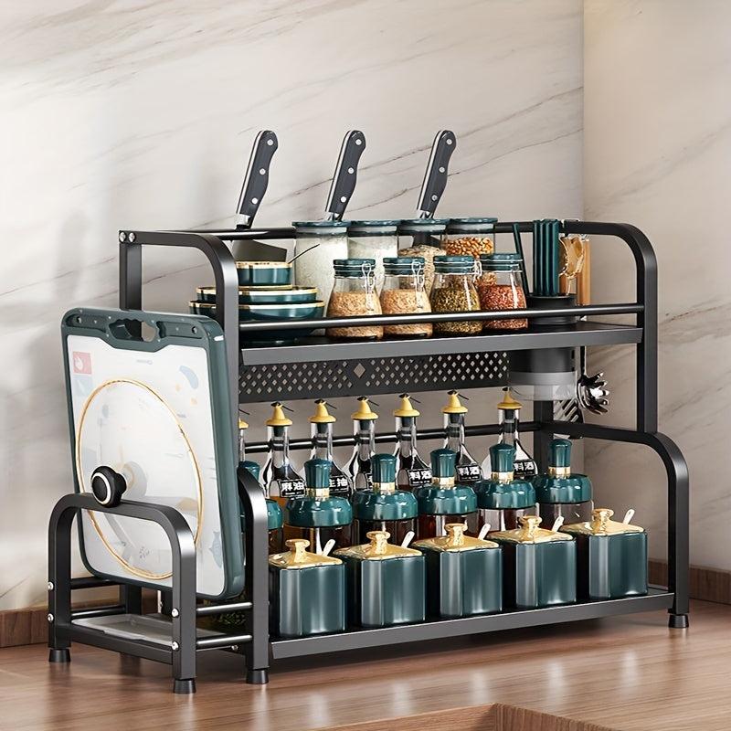 Kitchen Storage Shelf Seasoning Sauce And Vinegar Storage Rack