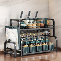 Kitchen Storage Shelf Seasoning Sauce And Vinegar Storage Rack