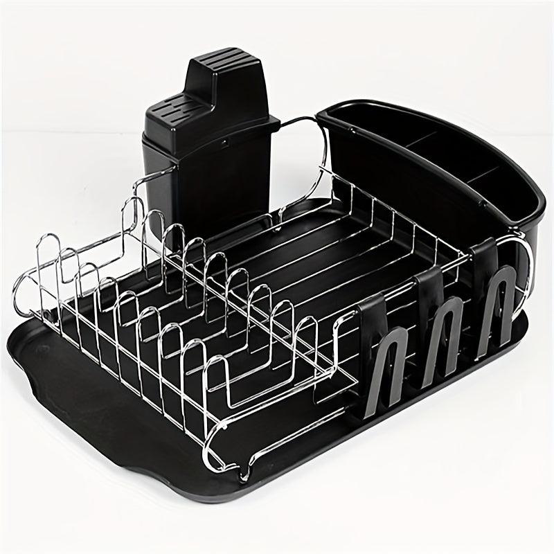 Large Capacity Kitchen Dish Rack with Cup Holder Bowl Holder and Cutlery Rack
