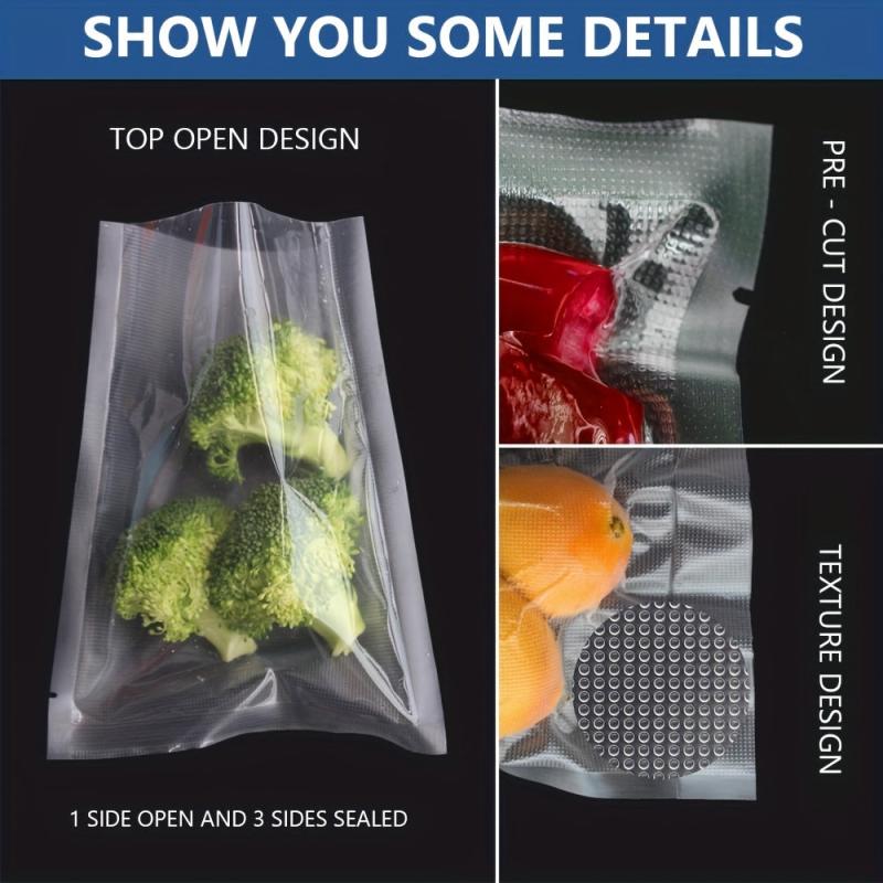 100pcs Vacuum Sealer Bags BPA Heavy Duty Great For Food Storage