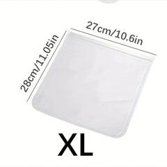 2pcs Reusable Sealed Bag BPA Food Sub Storage Bags Leakproof