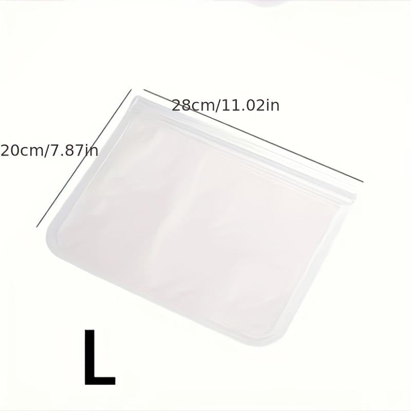 2pcs Reusable Sealed Bag BPA Food Sub Storage Bags Leakproof