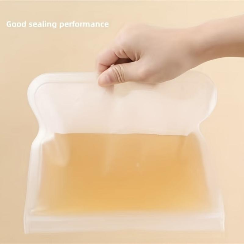 2pcs Reusable Sealed Bag BPA Food Sub Storage Bags Leakproof