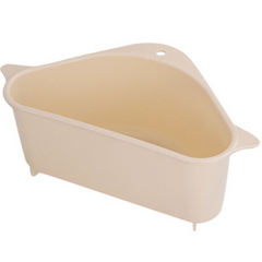 2PCS Sink Filter Drain Basket Triangular Drainer Sponge Rack Storage Basket