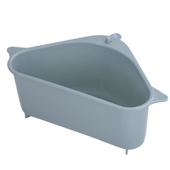 2PCS Sink Filter Drain Basket Triangular Drainer Sponge Rack Storage Basket