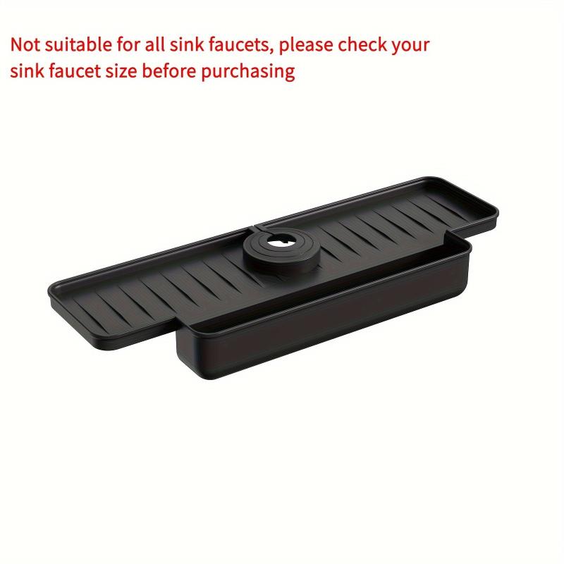 Adjustable Kitchen Sink Sponge Holder with Splash Guard