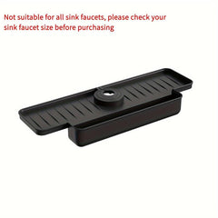 Adjustable Kitchen Sink Sponge Holder with Splash Guard
