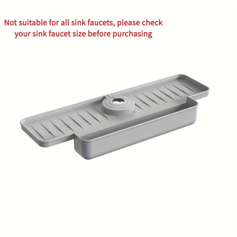 Adjustable Kitchen Sink Sponge Holder with Splash Guard