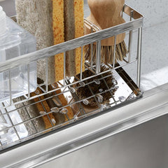 Stainless Steel Sink Caddy Organizer with Drain Tray