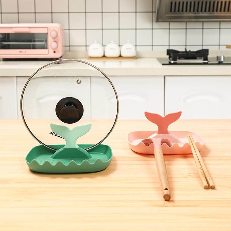 Fishtail Spoon Rest Holder Utensil Organizer for Stove Top & Kitchen Counter