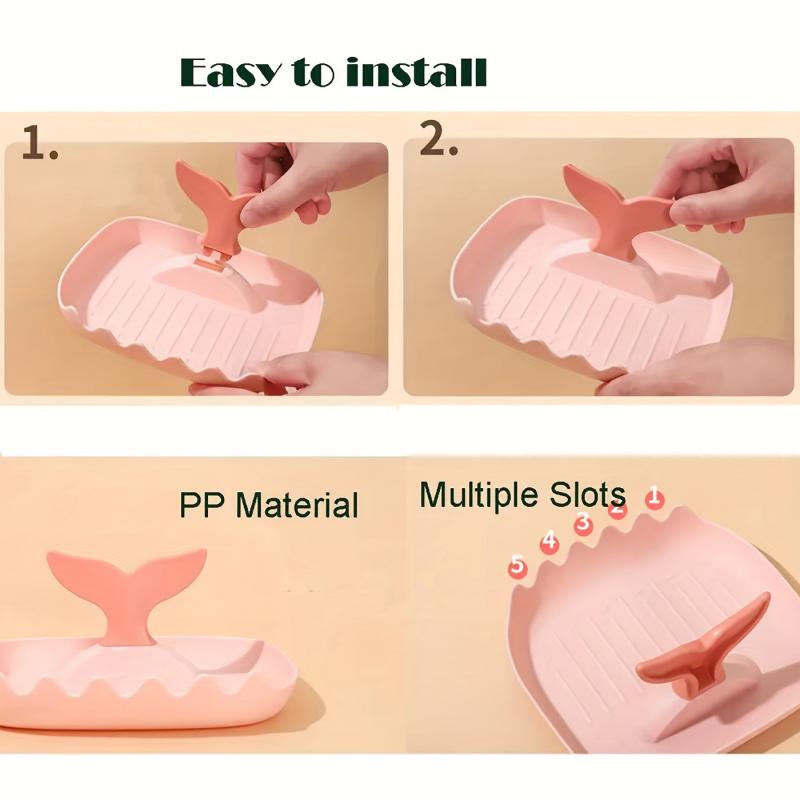 Fishtail Spoon Rest Holder Utensil Organizer for Stove Top & Kitchen Counter