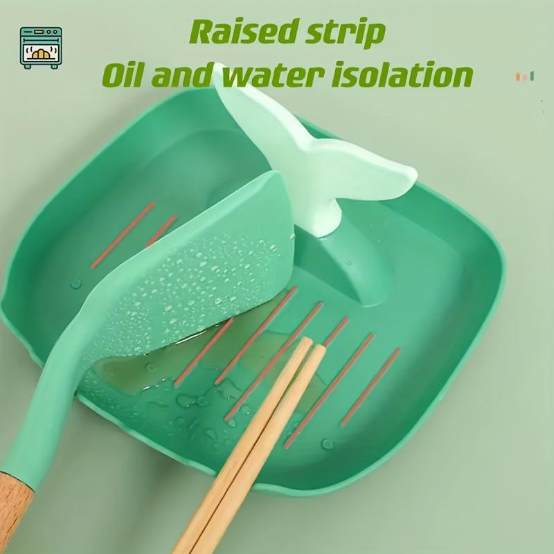 Fishtail Spoon Rest Holder Utensil Organizer for Stove Top & Kitchen Counter