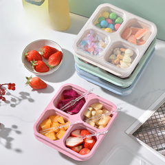 4 Compartment Reusable Lunchable Containers for Teens