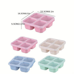 4 Compartment Reusable Lunchable Containers for Teens