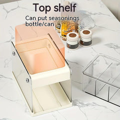 1pc Seasoning Box Set Seasoning Bottle Holder Kitchen Storage Rack