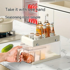 1pc Seasoning Box Set Seasoning Bottle Holder Kitchen Storage Rack