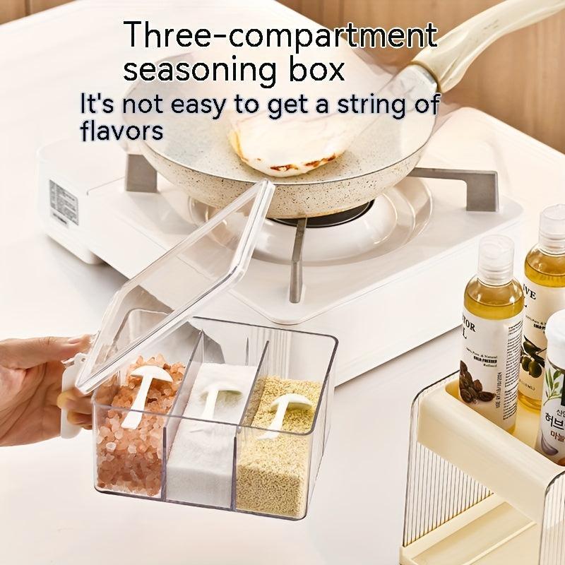 1pc Seasoning Box Set Seasoning Bottle Holder Kitchen Storage Rack