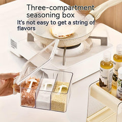 1pc Seasoning Box Set Seasoning Bottle Holder Kitchen Storage Rack