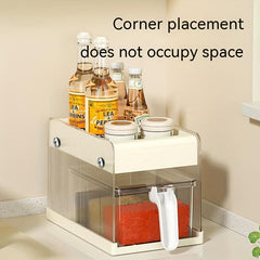 1pc Seasoning Box Set Seasoning Bottle Holder Kitchen Storage Rack