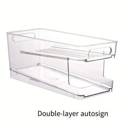 Beverage Rolling Storage Box Can Fridge Organizer Bins