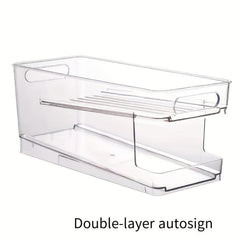 Beverage Rolling Storage Box Can Fridge Organizer Bins