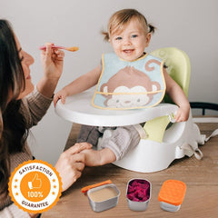 1pc Stainless Steel Snack Containers For Kids Leak Proof Small Food Containers