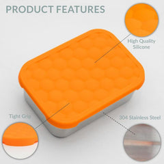 1pc Stainless Steel Snack Containers For Kids Leak Proof Small Food Containers