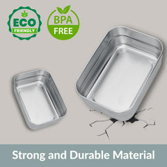 1pc Stainless Steel Snack Containers For Kids Leak Proof Small Food Containers