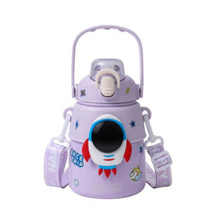 Cartoon Vacuum Flask 850ml Portable Thermal Bottles Stainless Steel Leakproof
