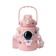 Cartoon Vacuum Flask 850ml Portable Thermal Bottles Stainless Steel Leakproof