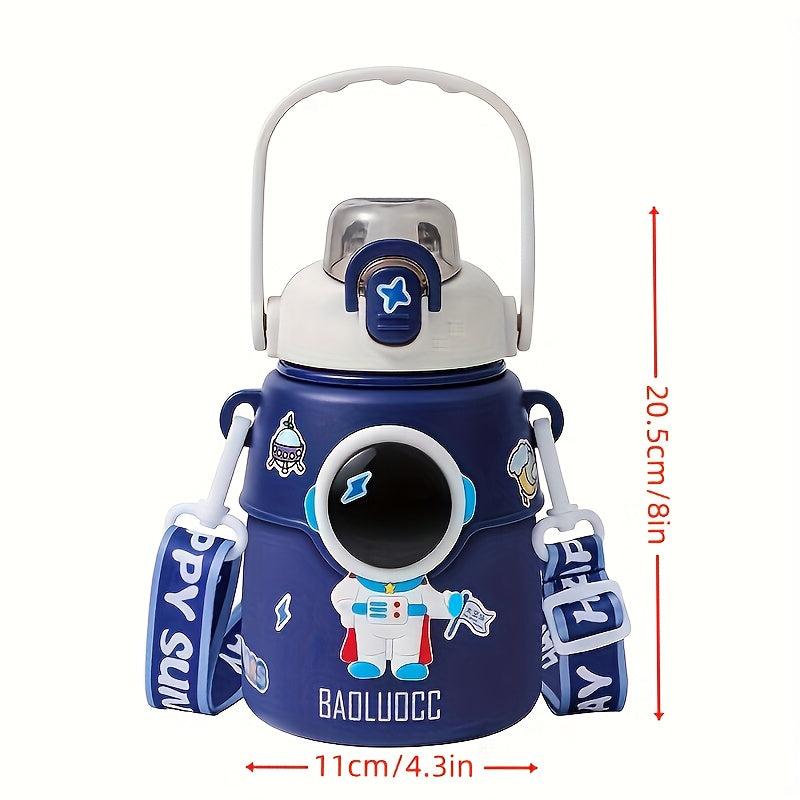 Cartoon Vacuum Flask 850ml Portable Thermal Bottles Stainless Steel Leakproof