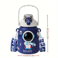 Cartoon Vacuum Flask 850ml Portable Thermal Bottles Stainless Steel Leakproof